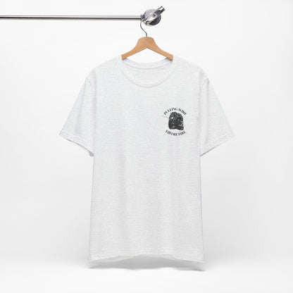 Pulling Wire Till I Retire Tee - Electrical Lineman Vintage Skull T-Shirt