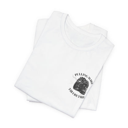Pulling Wire Till I Retire Tee - Electrical Lineman Vintage Skull T-Shirt