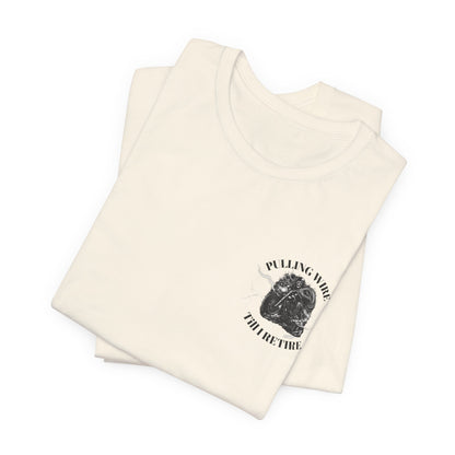 Pulling Wire Till I Retire Tee - Electrical Lineman Vintage Skull T-Shirt